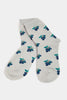Embroidery Ankle Socks with Stylish Prints (Various Colors)