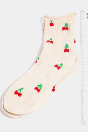 Cherry Day Socks