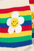 Rainbow Flower Crew Socks