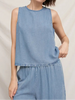 Dockside Drift Back Button Down Top