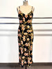 Island Gal Floral Midi V-Neck Dress