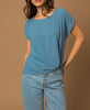 Knot-Front Twisted Short Sleeve Top (Assorted)