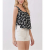 Midnight Petals Tank Top