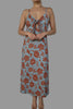 Maple & Mist Tie Knot Midi Floral Dress
