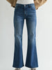 After Dark Mid Rise Wide Leg Flare Jeans