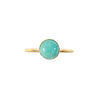 Medium Amazonite Silver Stacking Ring