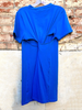 Back Twist T-Shirt Dress in Royal Blue