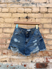 Daisy Distressed Denim Shorts