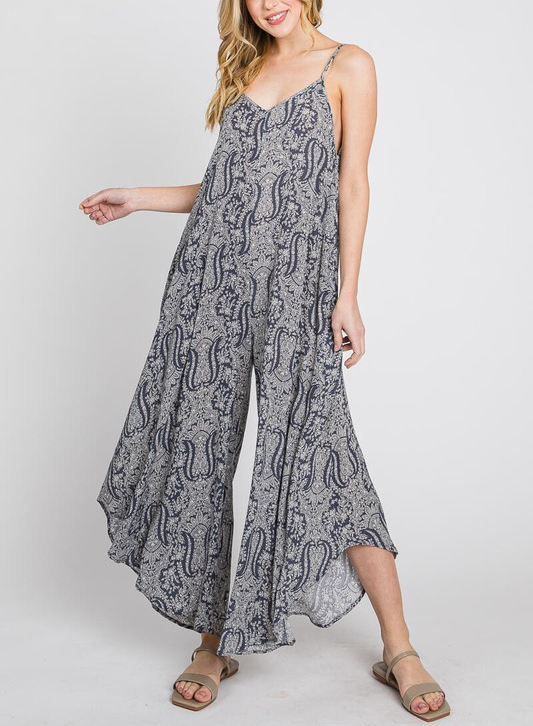 Perfectly Paisley Print Jumpsuit