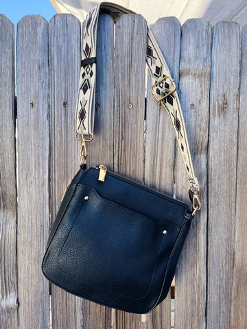 Carmelita Small Satchel in Black