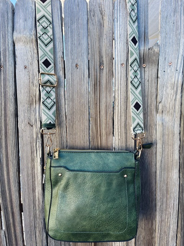 Puffer Over-sized Tote Bag in Military Green