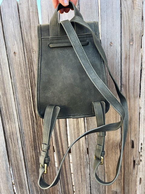 Olivia Small Backpack in Olive