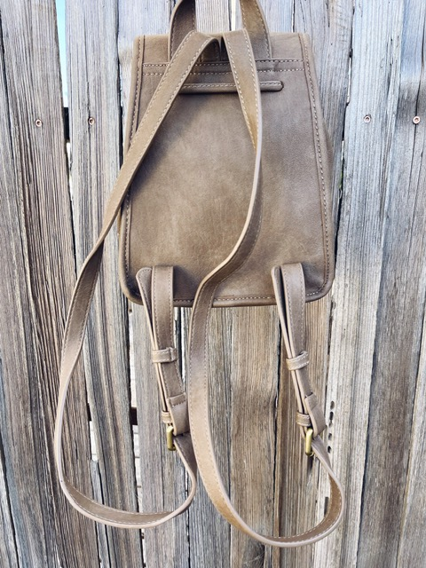 Olivia Small Backpack in Taupe