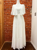 So Serene Maxi Dress With Flutter Sleeves In Ivory