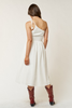 Esmeralda Embroidered One Shoulder Dress in White