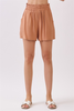 Sweet Ease Ruffled Waist Relaxed Shorts