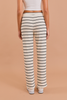 Day Off Ribbed Wide Leg Lounge Pants in Cream/Black