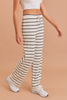 Day Off Ribbed Wide Leg Lounge Pants in Cream/Black