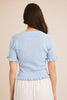 Lorraine Quarter Sleeve Knit Ruffle Top (Assorted)