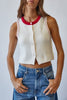 Scarlet Stitch Sweater Vest Top