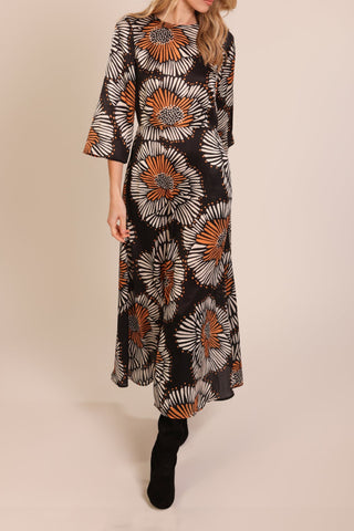 Nocturne Flora Puff Sleeve Dress