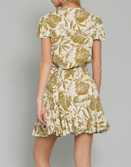 PALM SPRINGS BUTTON UP SHORT SLEEVE DRESS