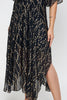 BEFORE SUNRISE V-NECK BLACK & GOLD MAXI DRESS