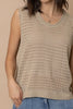 There She Goes Crochet Tank In Taupe