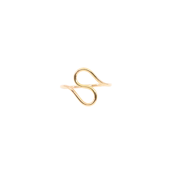 Squiggle Real Gold Ring