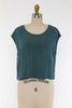 What A Breeze Short Sleeve Top In Dusty Blue