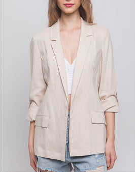 Tried and True Vegan Leather Moto Jacket In Cream