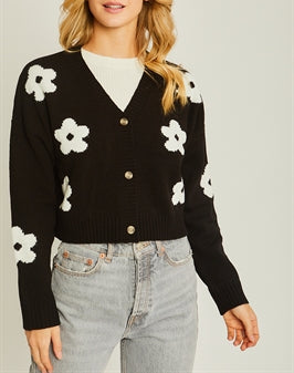 Button Front Ruffle Detail Cardigan In Soft Ginger