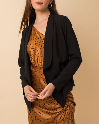 Button Front Ruffle Detail Cardigan In Soft Ginger