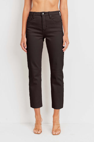 Ava Cotton Gauze Elastic Waist Pant in Carmel
