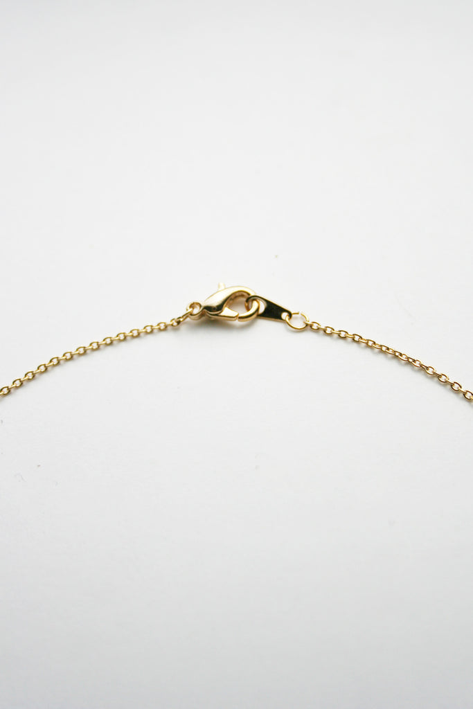 California Cursive Dainty Nameplate Necklace: Yellow Gold