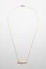 California Cursive Dainty Nameplate Necklace: Yellow Gold