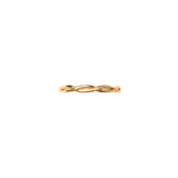 Cable Knit Real Gold Stacking Ring