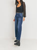 Catalina High Rise Cargo Denim Wide Leg Jean