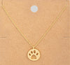 18K Dipped Puppy Love Dainty Gold Necklace