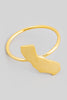 Delicate Golden California Ring