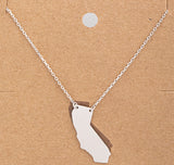California Golden State Necklace In Silver