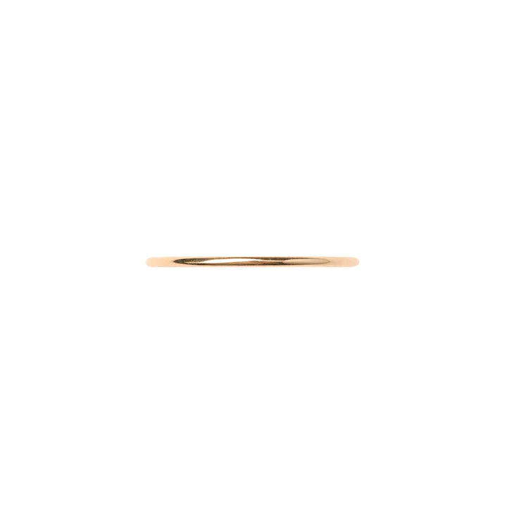 Smooth Real Gold Stacking Ring