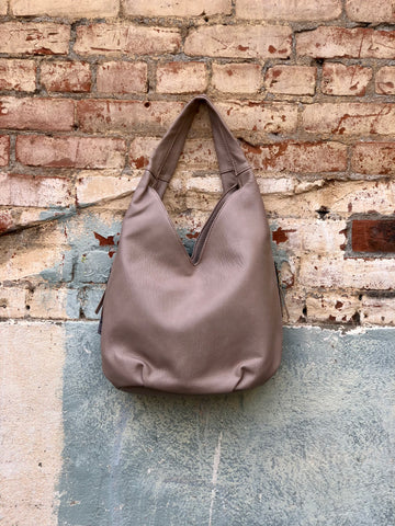 Riley Vegan Leather Sling In Taupe