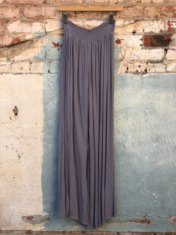 Ava Cotton Gauze Elastic Waist Pant in Carmel
