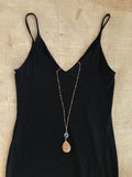 Softest Jersey Double Layer Black Cami Dress (USA MADE)