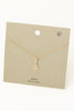 Dainty Gold Tennis Racket Necklace