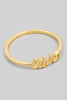 Zodiac Dainty Cursive Ring