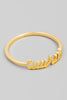 Zodiac Dainty Cursive Ring