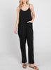 Heavenly Soft Scoop Neck Black Jumpsuit