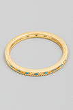 You're A Jewel Blue Rhinestone Adorned Dainty Gold Ring